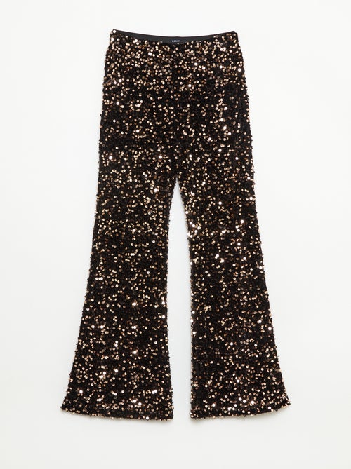 Pantalon brillant flare fit - Kiabi