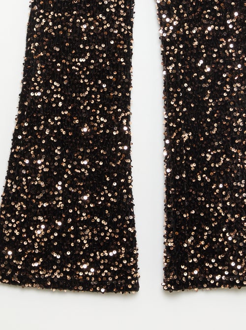 Pantalon brillant flare fit - Kiabi