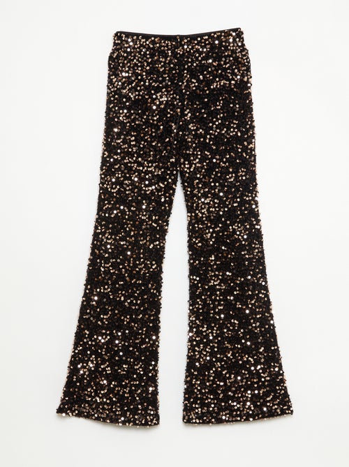 Pantalon brillant flare fit - Kiabi