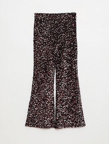Pantalon brillant flare fit