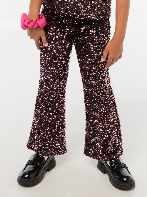 Pantalon brillant flare fit - Kiabi