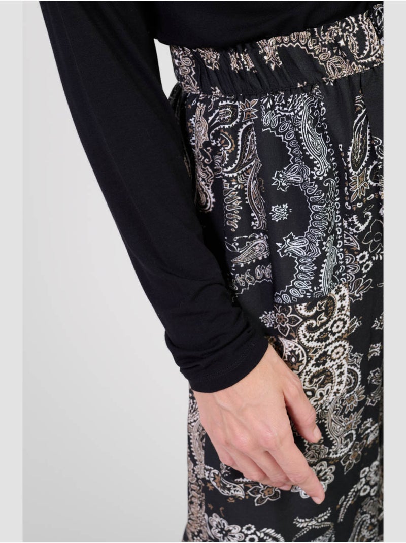 Pantalon BULBIZA loose, large 'Le Temps Des Cerises' Noir - Kiabi