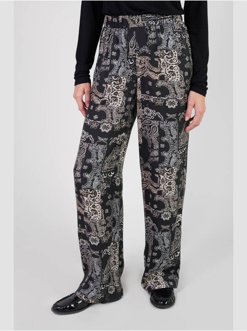 Pantalon BULBIZA loose, large 'Le Temps Des Cerises' Noir - Kiabi