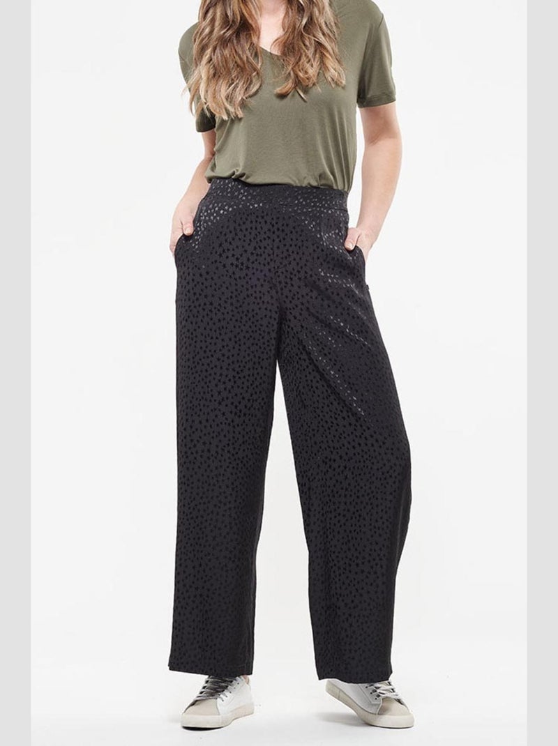 Pantalon CANG loose, large 'Le Temps Des Cerises' Noir - Kiabi