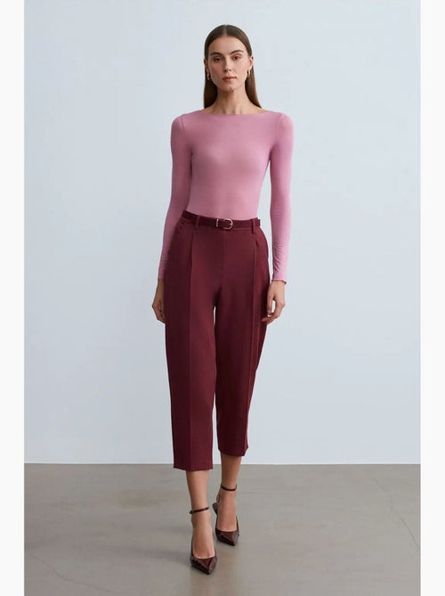 Pantalon capri cigarette avec ceinture dilvin - Kiabi Pantalon capri cigarette avec ceinture dilvin - Kiabi