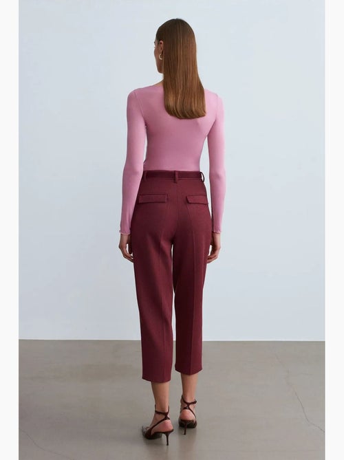 Pantalon capri cigarette avec ceinture dilvin - Kiabi Pantalon capri cigarette avec ceinture dilvin - Kiabi