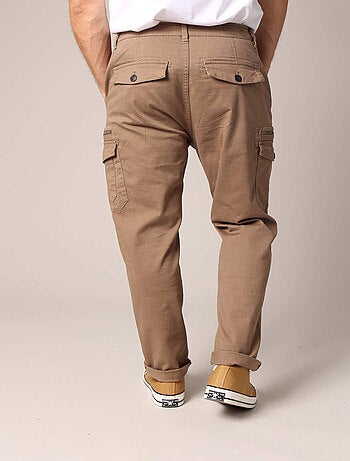 Pantalon cargo avec poches et fermeture zippée 'Deeluxe'