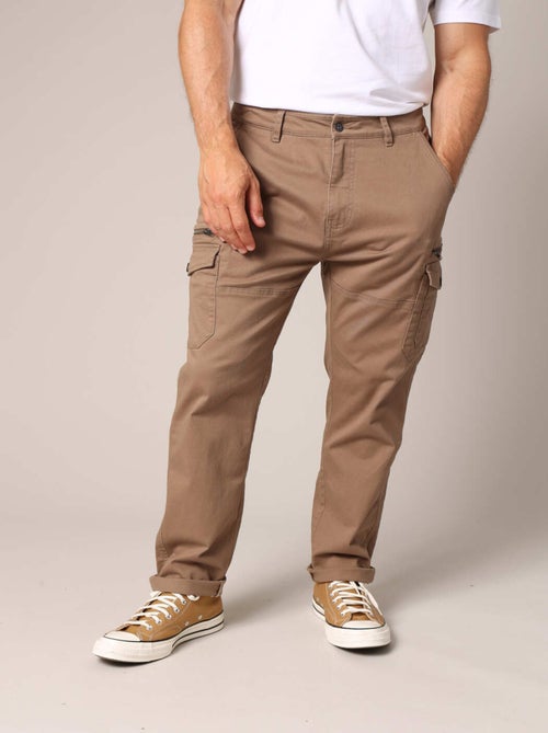 Pantalon cargo avec poches et fermeture zippée 'Deeluxe' - Kiabi Pantalon cargo avec poches et fermeture zippée 'Deeluxe' - Kiabi