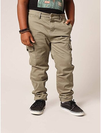 Pantalon cargo avec poches et fermeture zippée 'Deeluxe'