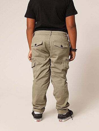 Pantalon cargo avec poches et fermeture zippée 'Deeluxe'