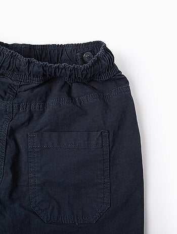 Pantalon Cargo avec Taille Élastiquée et Cordon de Serrage