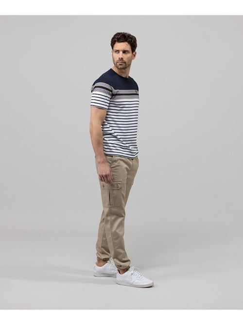 Pantalon cargo beige Homme - Terre de Marins - Kiabi