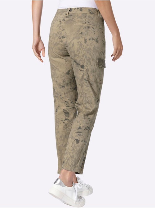 Pantalon Cargo Coton Extensible Confortable - Taille Standard - Helline - Kiabi