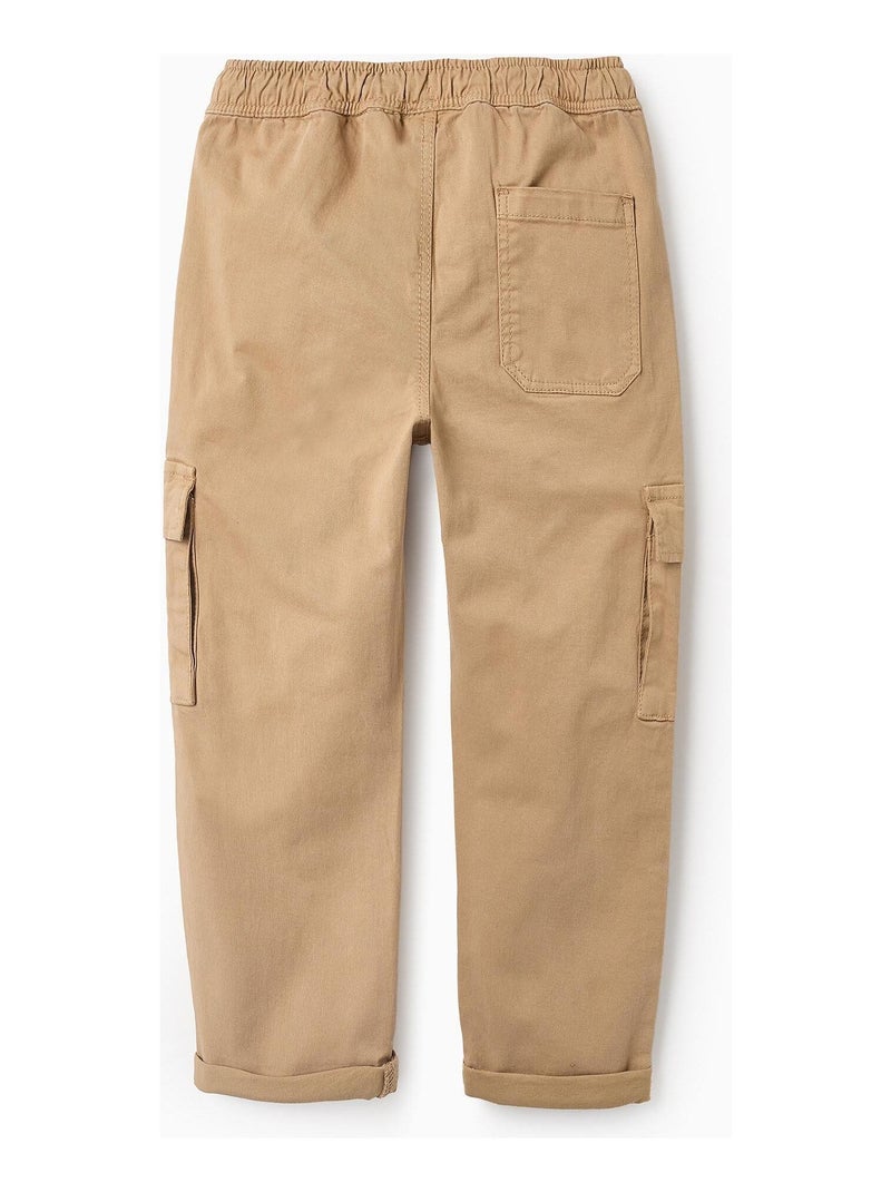 Pantalon cargo, coupe étroite MOTORCITY Beige foncé - Kiabi