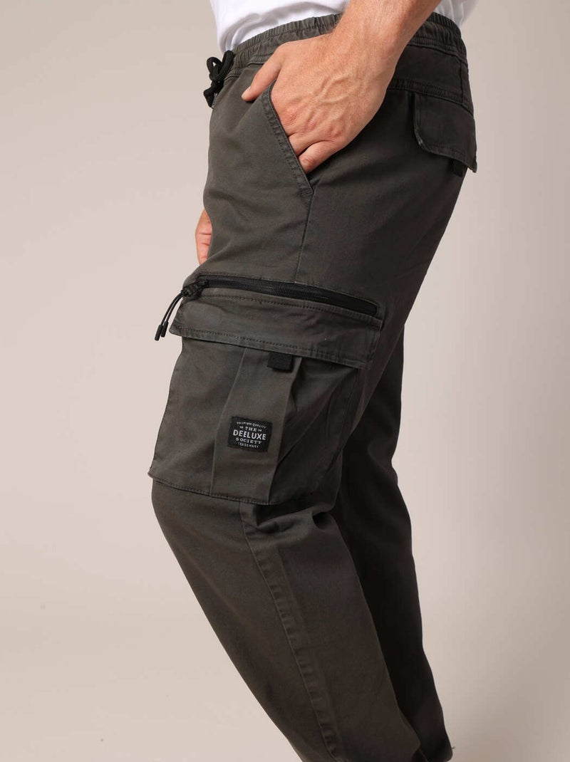 Pantalon cargo 'Deeluxe' gris anthracite - Kiabi