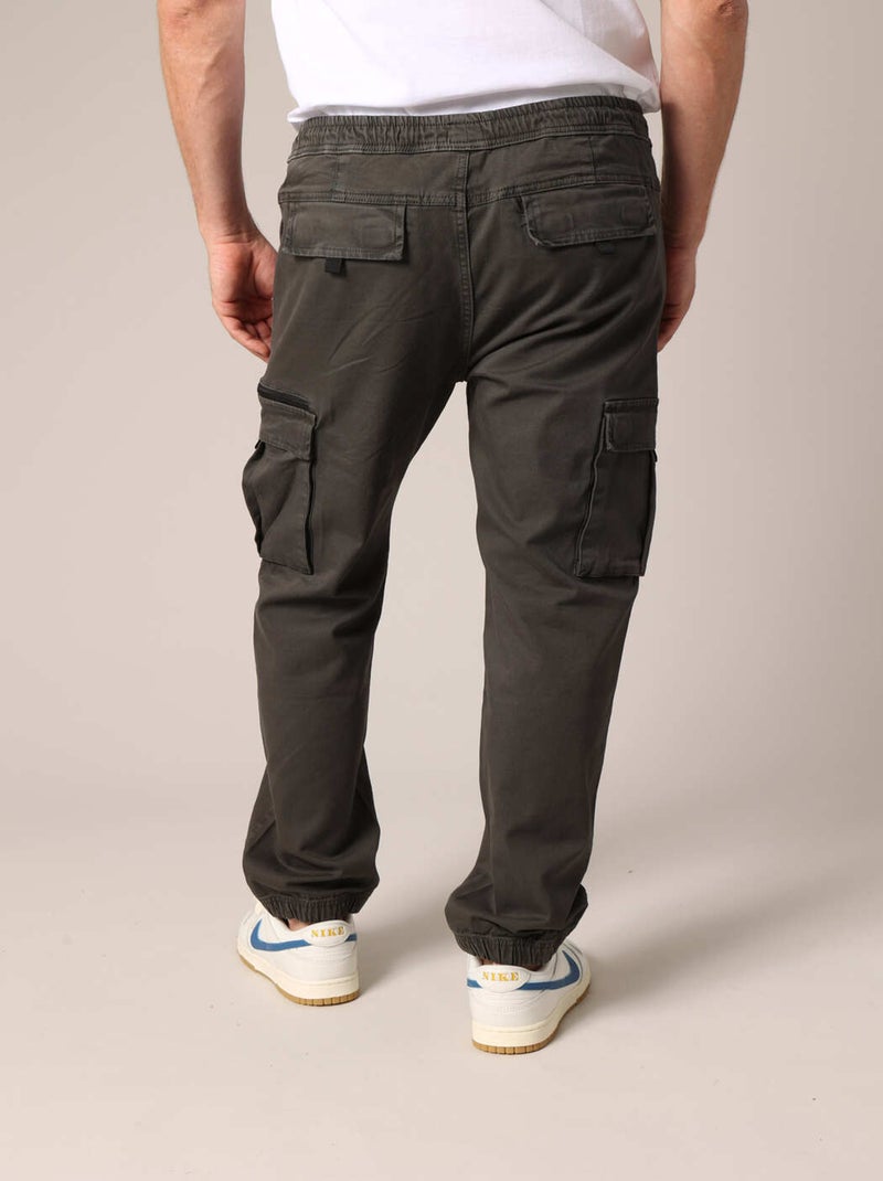 Pantalon cargo 'Deeluxe' gris anthracite - Kiabi