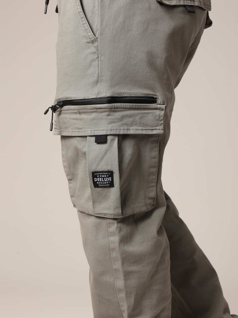 Pantalon cargo 'Deeluxe' Kaki - Kiabi