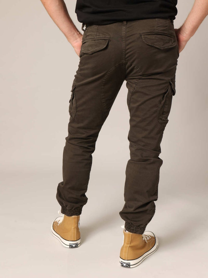 Pantalon cargo 'Deeluxe' Marron foncé - Kiabi