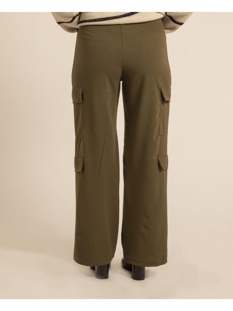 Pantalon cargo EMENZA Kaki - Kiabi