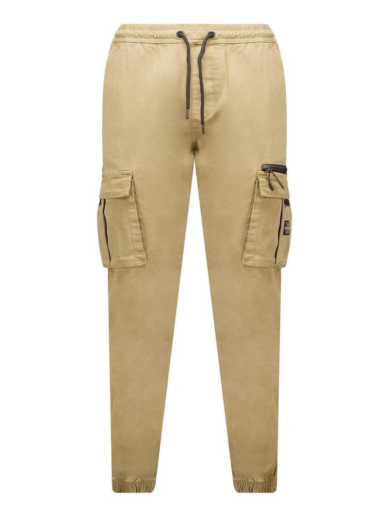 Pantalon cargo en coton  'Deeluxe' Kaki - Kiabi