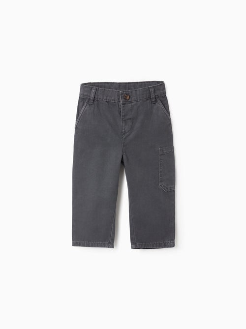Pantalon Cargo en Coton - Kiabi