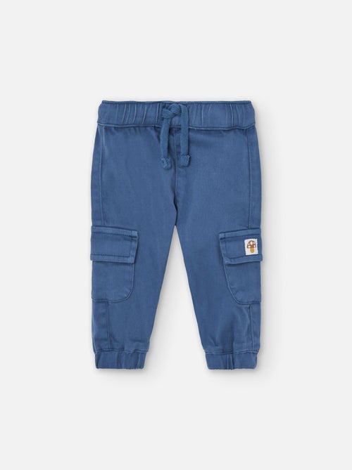 Pantalon cargo en coton - Kiabi