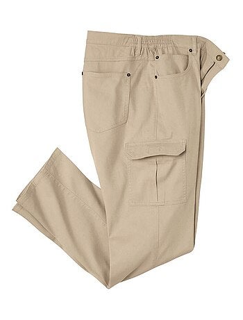 Pantalon Cargo en Coton Stretch Confort - ATLAS FOR MEN
