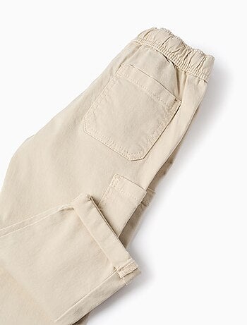 Pantalon Cargo en Sergé