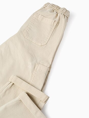 Pantalon Cargo en Sergé