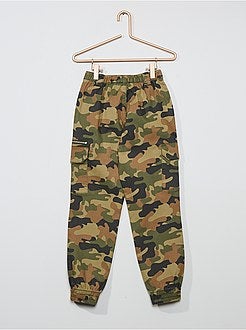 Pantalon cargo en twill - Kiabi