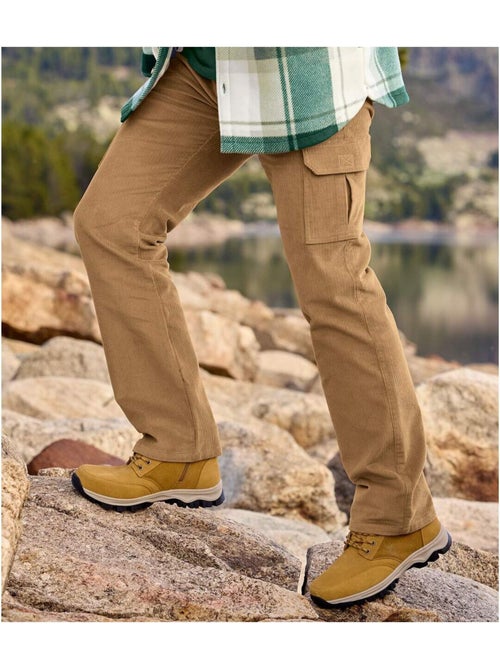 Pantalon Cargo en Velours Côtelé   - ATLAS FOR MEN - Kiabi