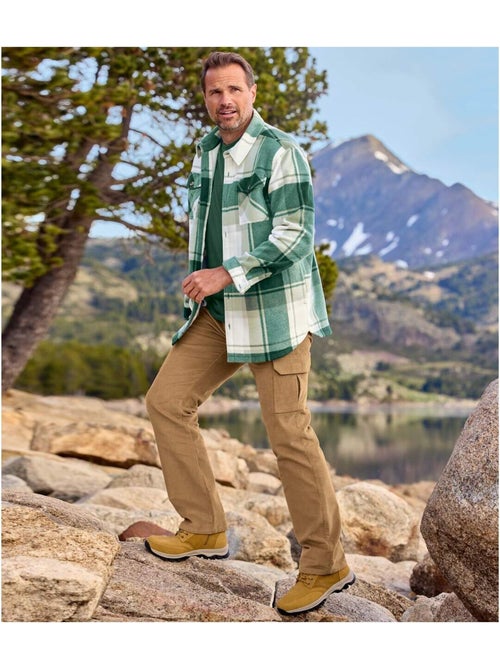 Pantalon Cargo en Velours Côtelé   - ATLAS FOR MEN - Kiabi
