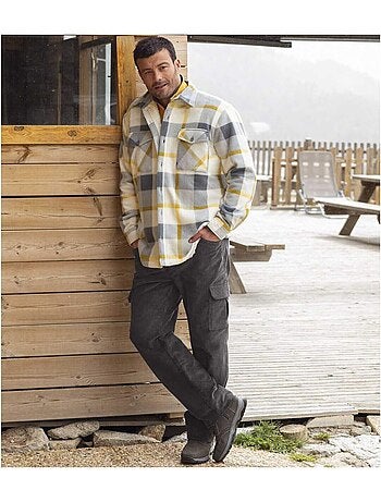 Pantalon Cargo En Velours Cotele - ATLAS FOR MEN