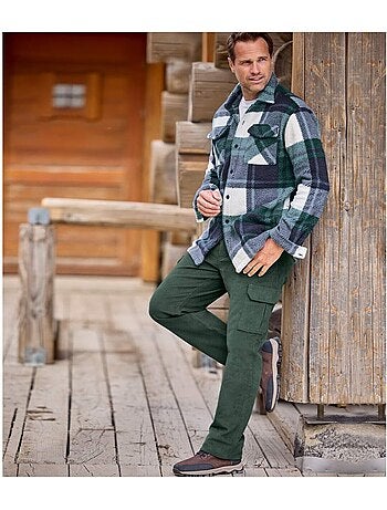 Pantalon cargo en velours cotele - atlas for men