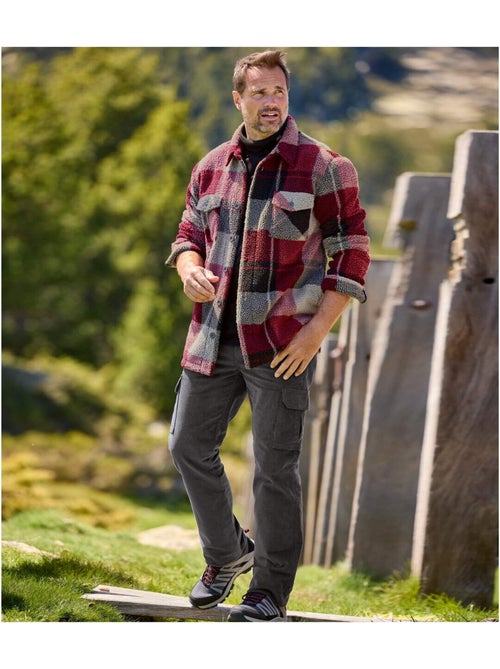 Pantalon Cargo En Velours Cotele - ATLAS FOR MEN - Kiabi
