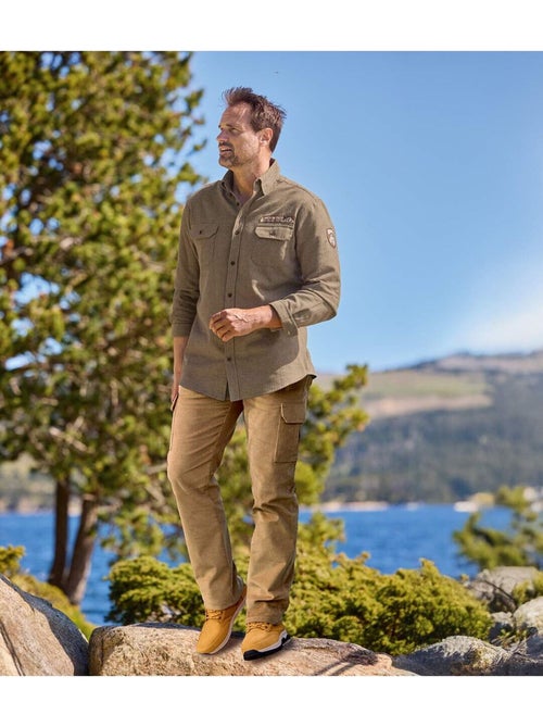 Pantalon Cargo en Velours Côtelé  - ATLAS FOR MEN - Kiabi