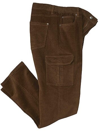 Pantalon cargo en velours cotele - atlas for men