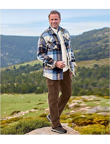 Pantalon cargo en velours cotele - atlas for men
