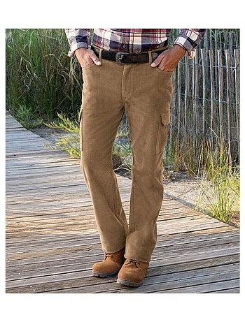 Pantalon Cargo en Velours Côtelé Confort - ATLAS FOR MEN
