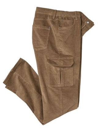 Pantalon Cargo en Velours Côtelé Confort   - ATLAS FOR MEN