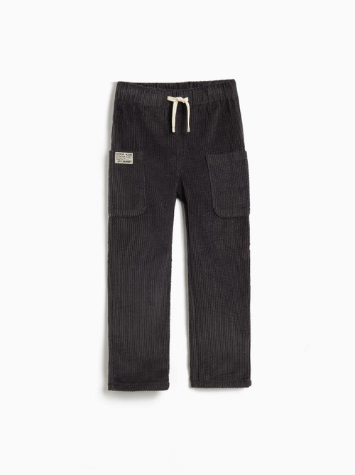 Pantalon cargo en velours côtelé, MO Fashion - Kiabi