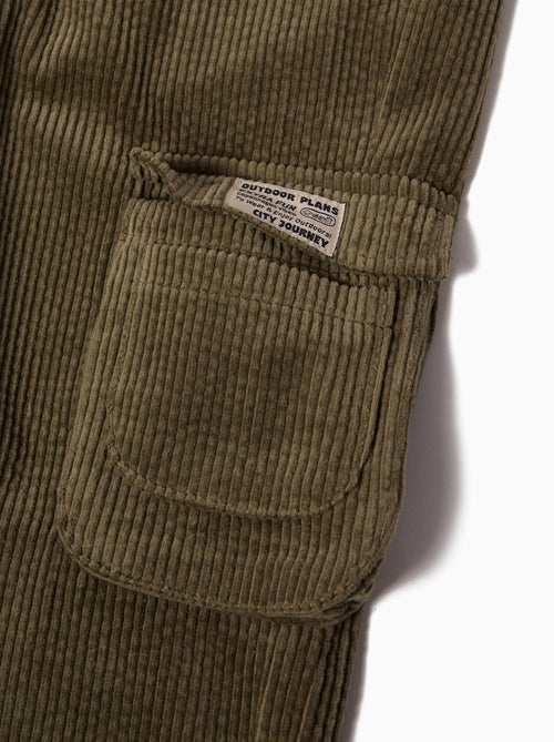 Pantalon cargo en velours côtelé, MO Fashion - Kiabi