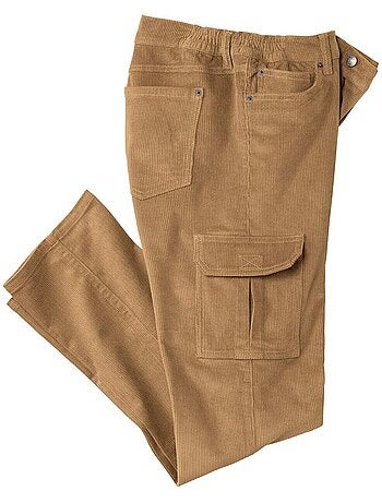 Pantalon Cargo en Velours C?tel?? - ATLAS FOR MEN
