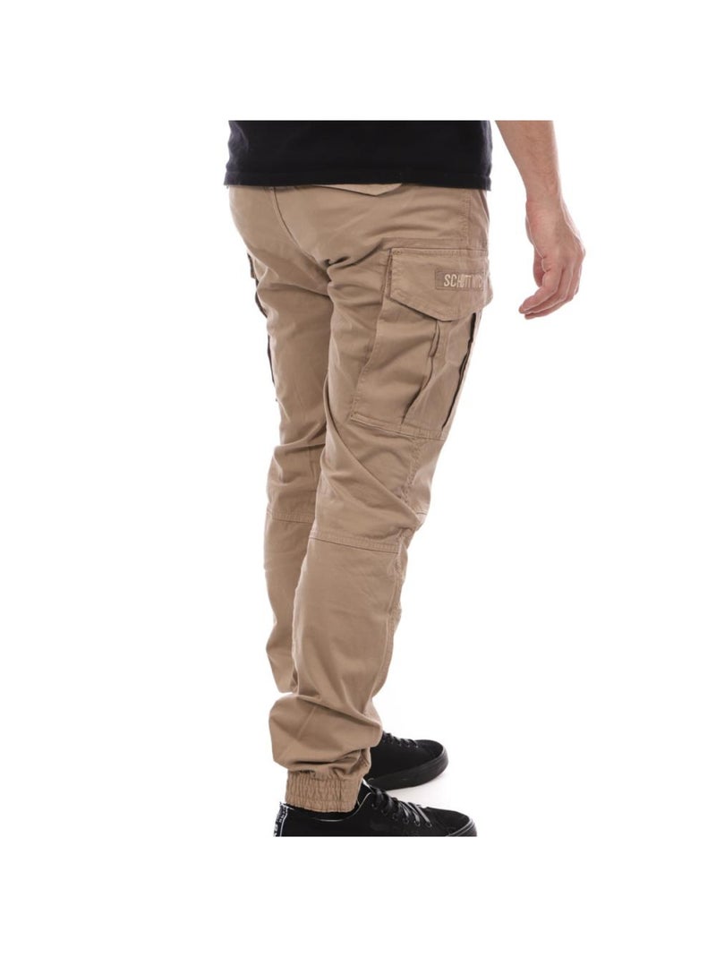 Pantalon Cargo  Homme Schott Relax Beige - Kiabi