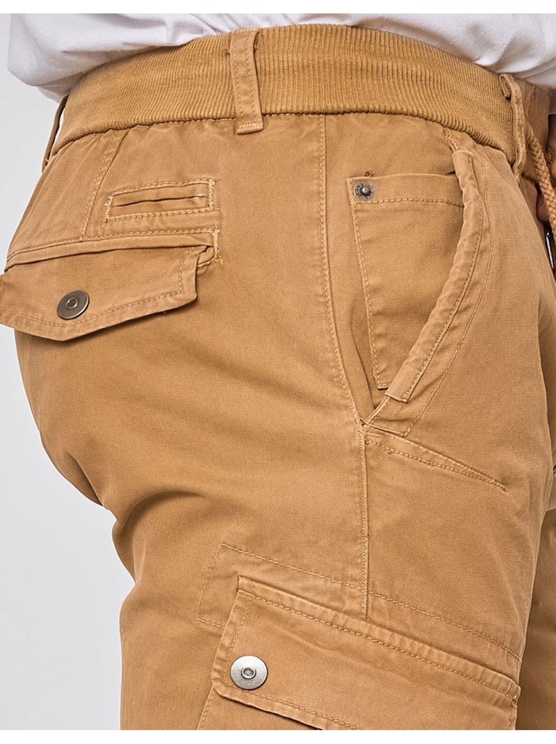 PANTALON CARGO Kebello Beige - Kiabi