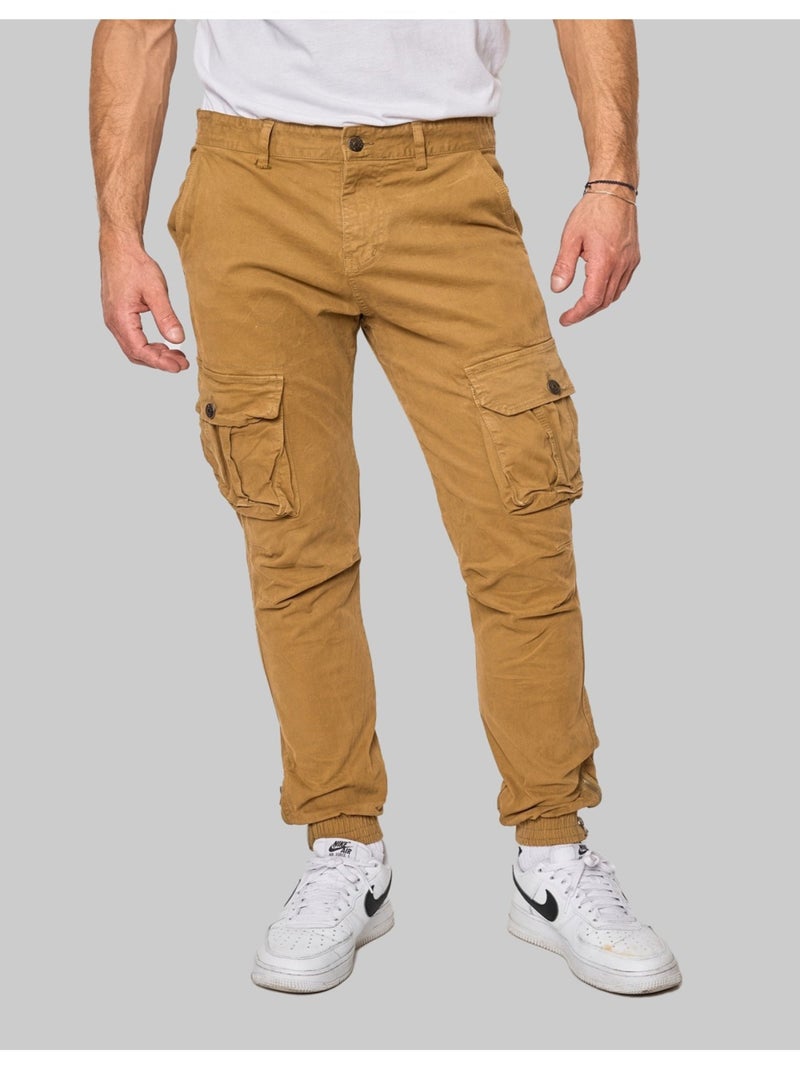 PANTALON CARGO Kebello Beige - Kiabi