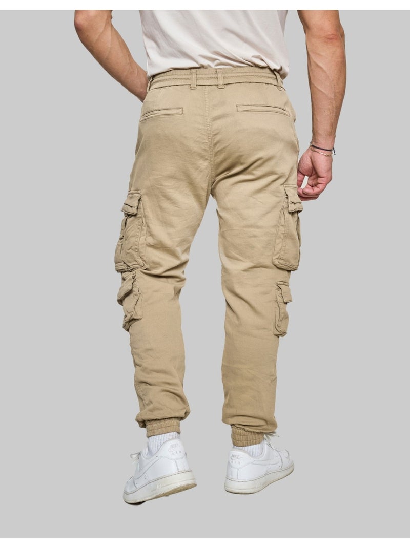 PANTALON CARGO Kebello Beige - Kiabi