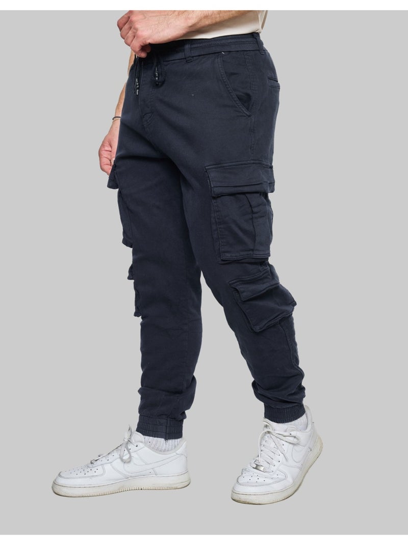 PANTALON CARGO Kebello Bleu marine - Kiabi