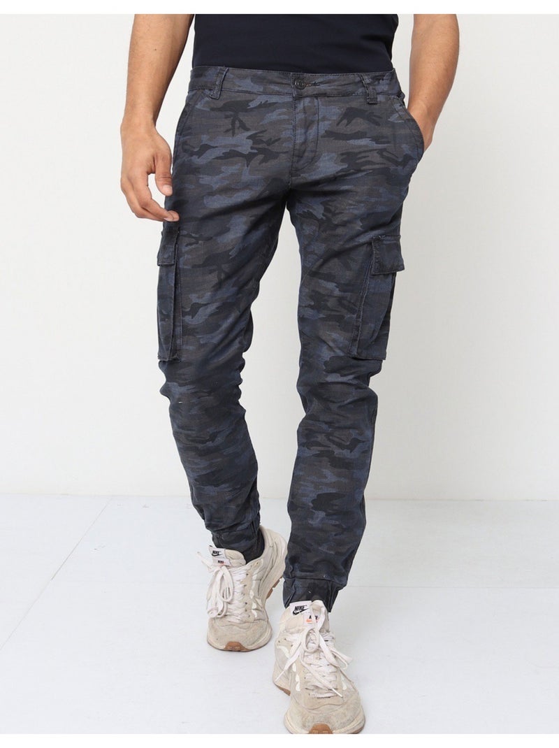 PANTALON CARGO Kebello Gris - Kiabi