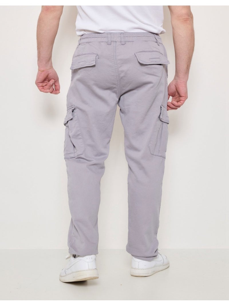 PANTALON CARGO Kebello Gris - Kiabi